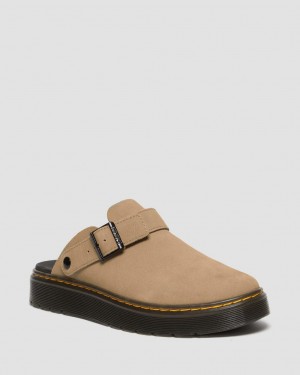 Dámské Mules Dr Martens Carlson Suede Casual Slingback Hnědé | 58319921