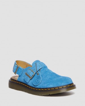 Dámské Mules Dr Martens Jorge Made in England Suede Slingback Blankyt | 83819226