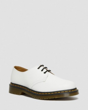 Dámské Oxfordky Dr Martens 1461 Smooth Leather Bílé | 39039796