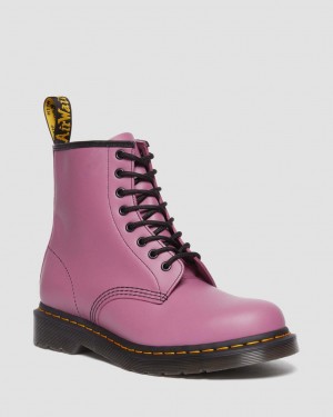 Dámské Šněrovací Boty Dr Martens 1460 Smooth Leather Fialové | 87718400