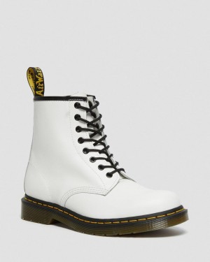 Dámské Šněrovací Boty Dr Martens 1460 Smooth Leather Bílé | 31633544