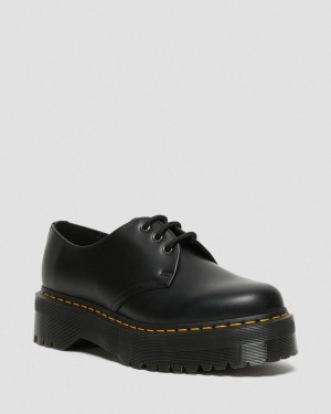 Pánské Boty Na Platformy Dr Martens 1461 Smooth Leather Černé | 97818429