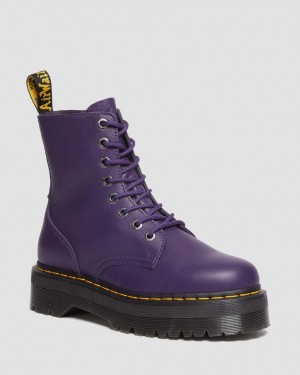 Pánské Boty na Platformy Dr Martens Jadon III Pisa Leather Fialové | 81391348