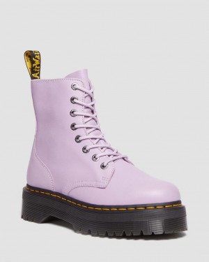 Pánské Boty na Platformy Dr Martens Jadon III Pisa Leather Fialové | 27460186