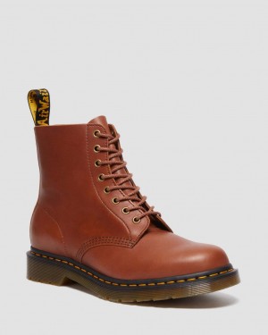 Pánské Šněrovací Boty Dr Martens 1460 Carrara Leather Hnědé | 88954633