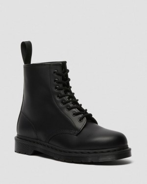 Pánské Šněrovací Boty Dr Martens 1460 Mono Smooth Leather Černé | 73634943