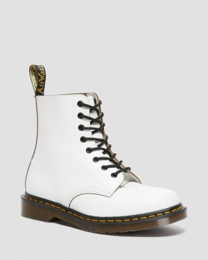 Pánské Šněrovací Boty Dr Martens 1460 Vintage Made in England Bílé | 31586950