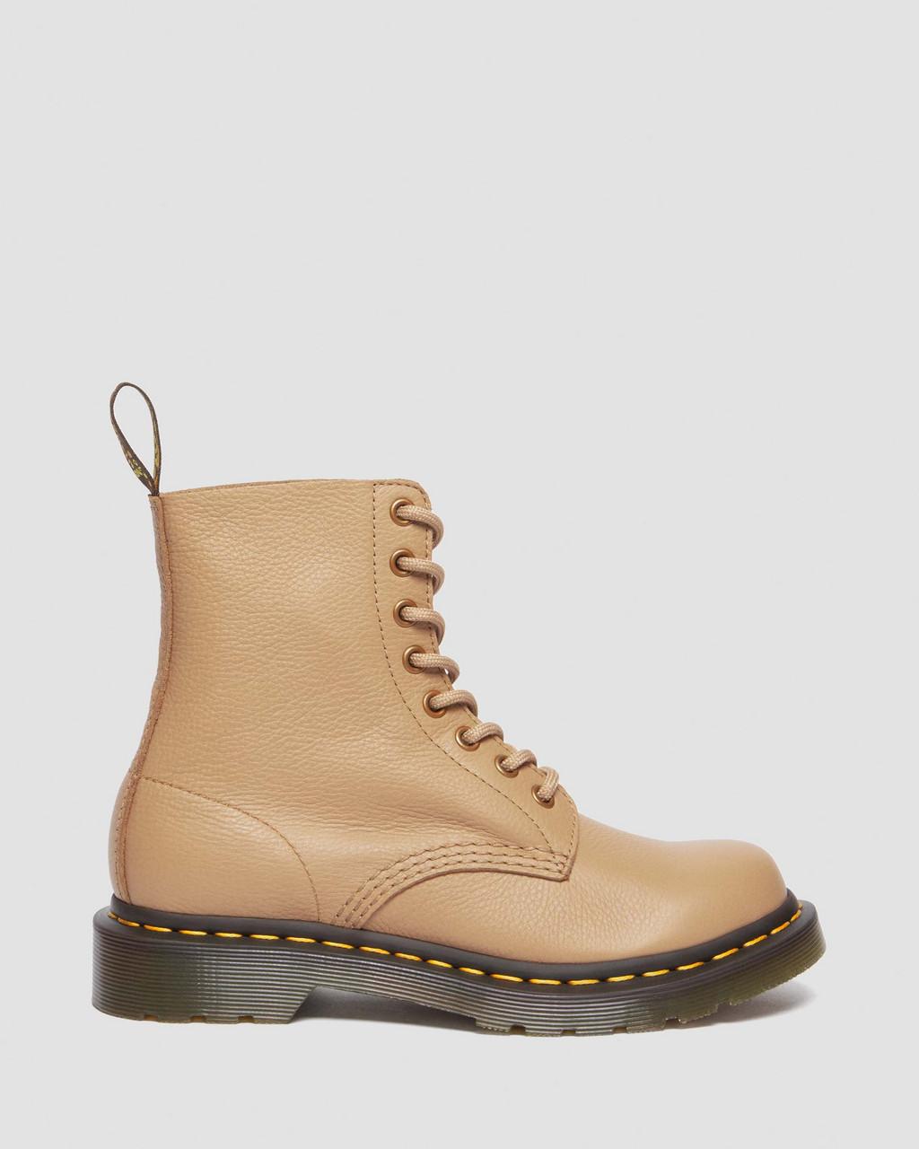 Dámské Boty Dr Martens 1460 Virginia Leather Hnědé | 54850450