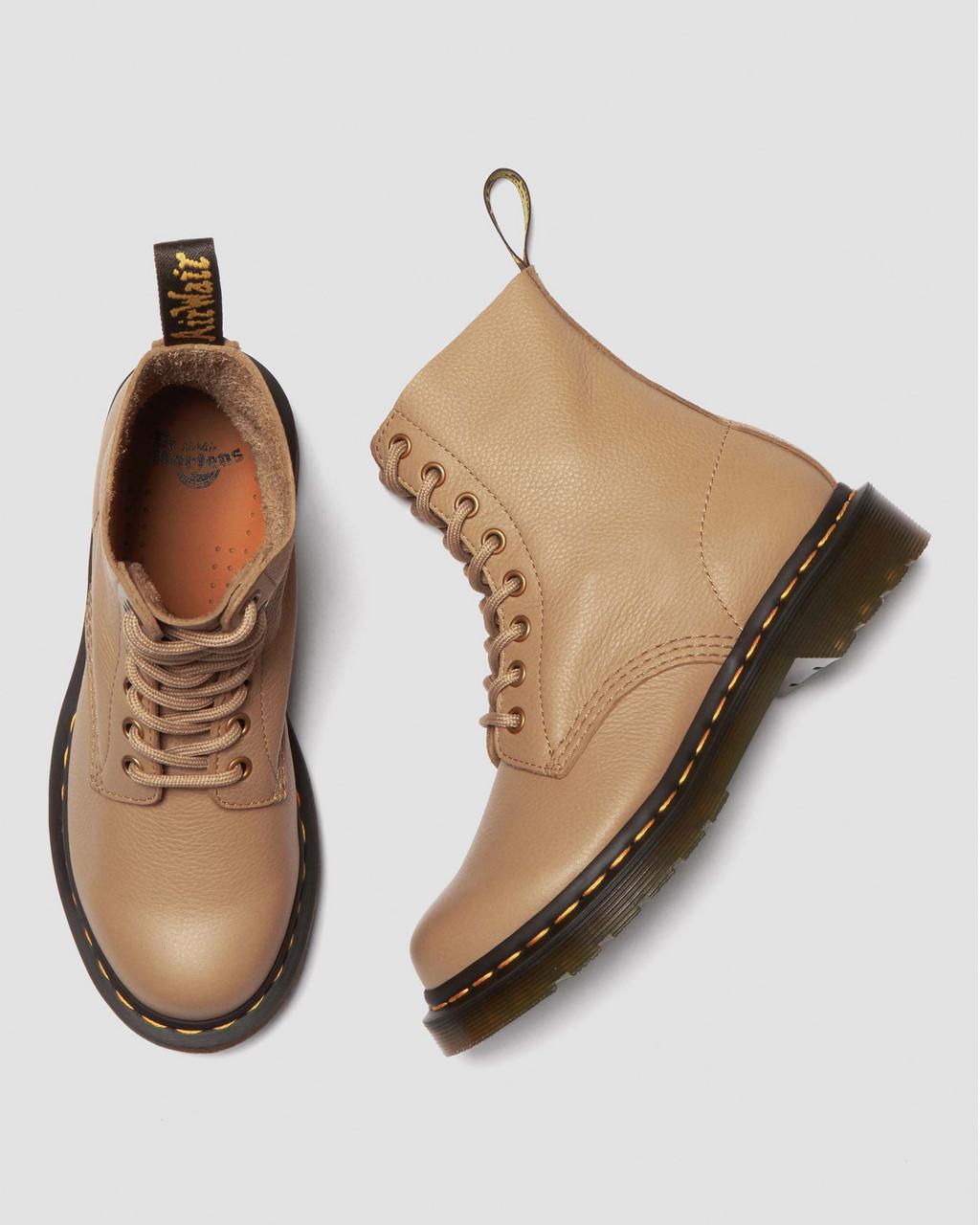 Dámské Boty Dr Martens 1460 Virginia Leather Hnědé | 54850450