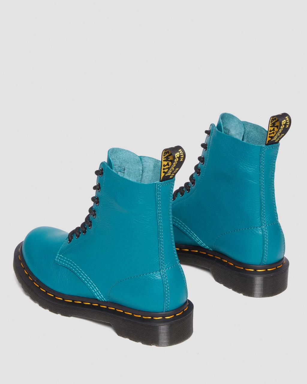 Dámské Boty Dr Martens 1460 Virginia Leather Tyrkysové | 36662446