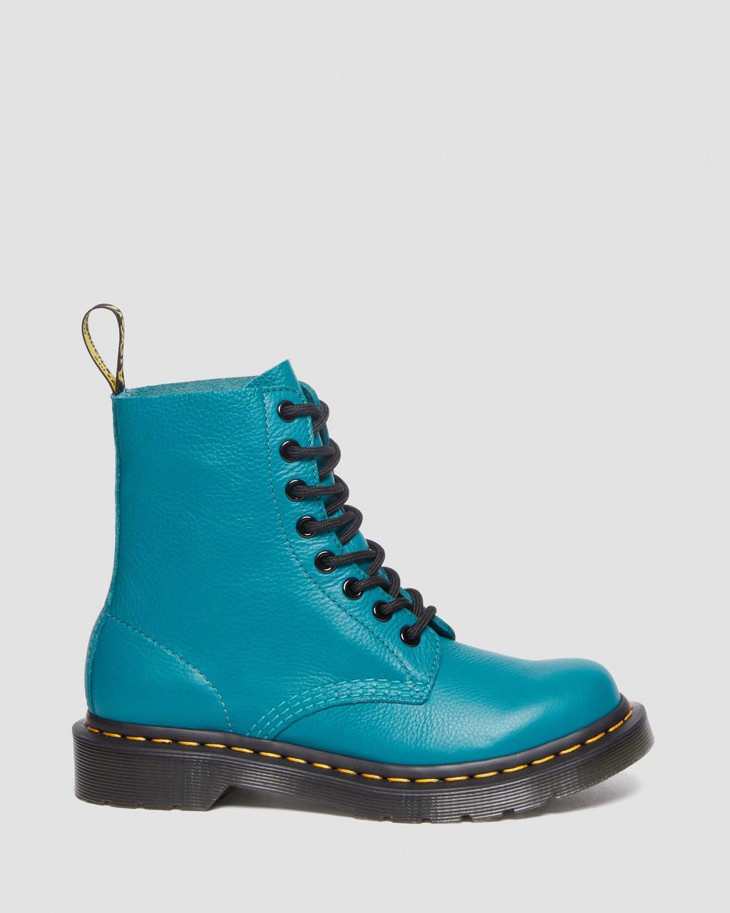 Dámské Boty Dr Martens 1460 Virginia Leather Tyrkysové | 36662446