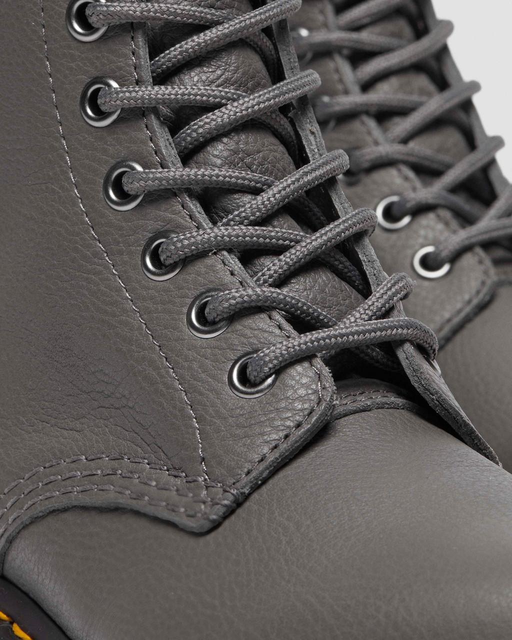 Dámské Boty Dr Martens 1460 Virginia Leather Šedé | 74619303
