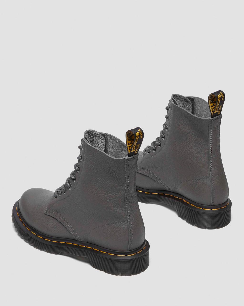 Dámské Boty Dr Martens 1460 Virginia Leather Šedé | 74619303