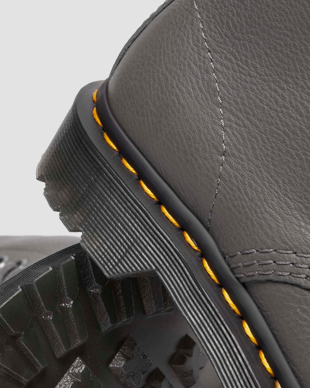 Dámské Boty Dr Martens 1460 Virginia Leather Šedé | 74619303