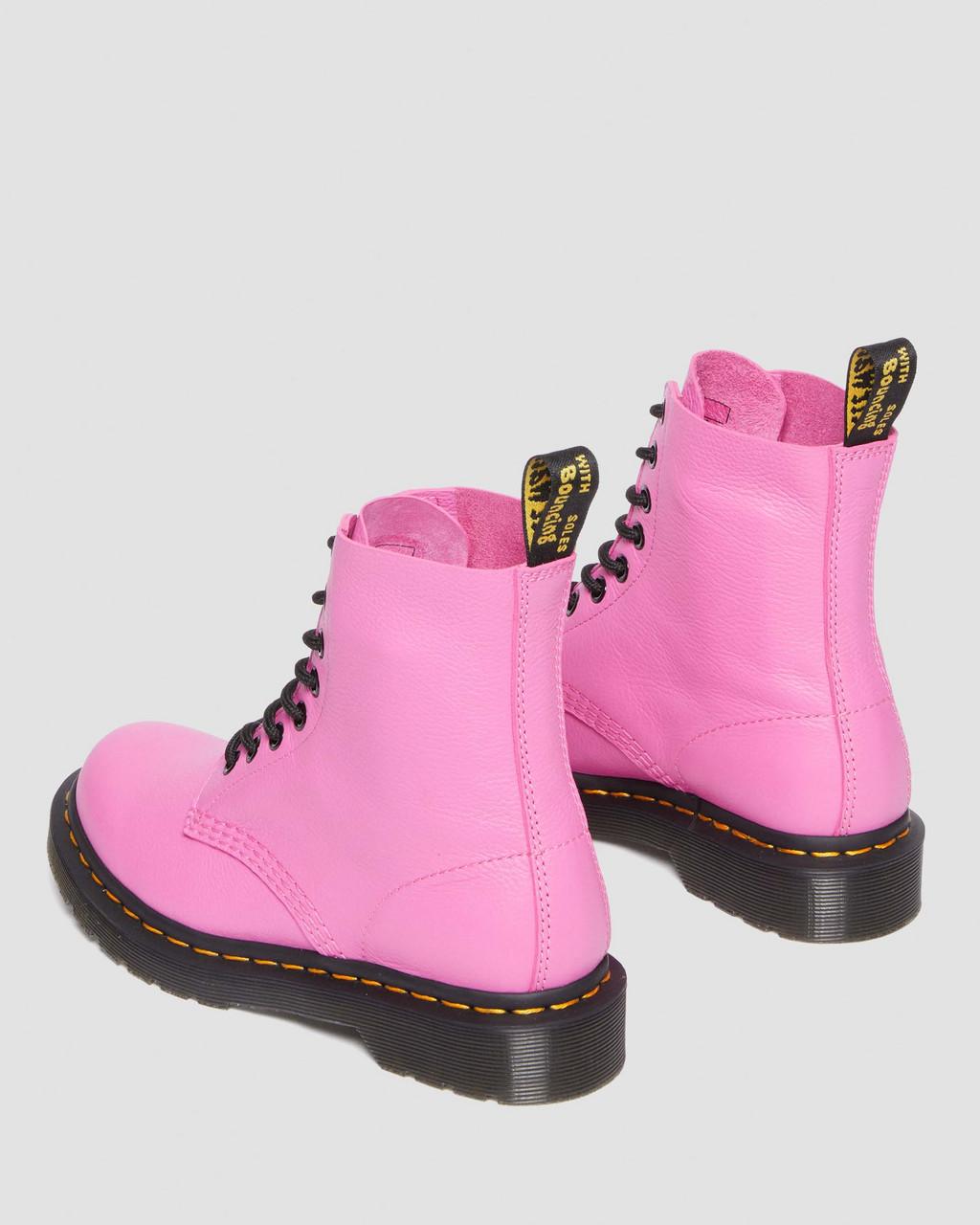 Dámské Boty Dr Martens 1460 Virginia Leather Růžové | 27700386