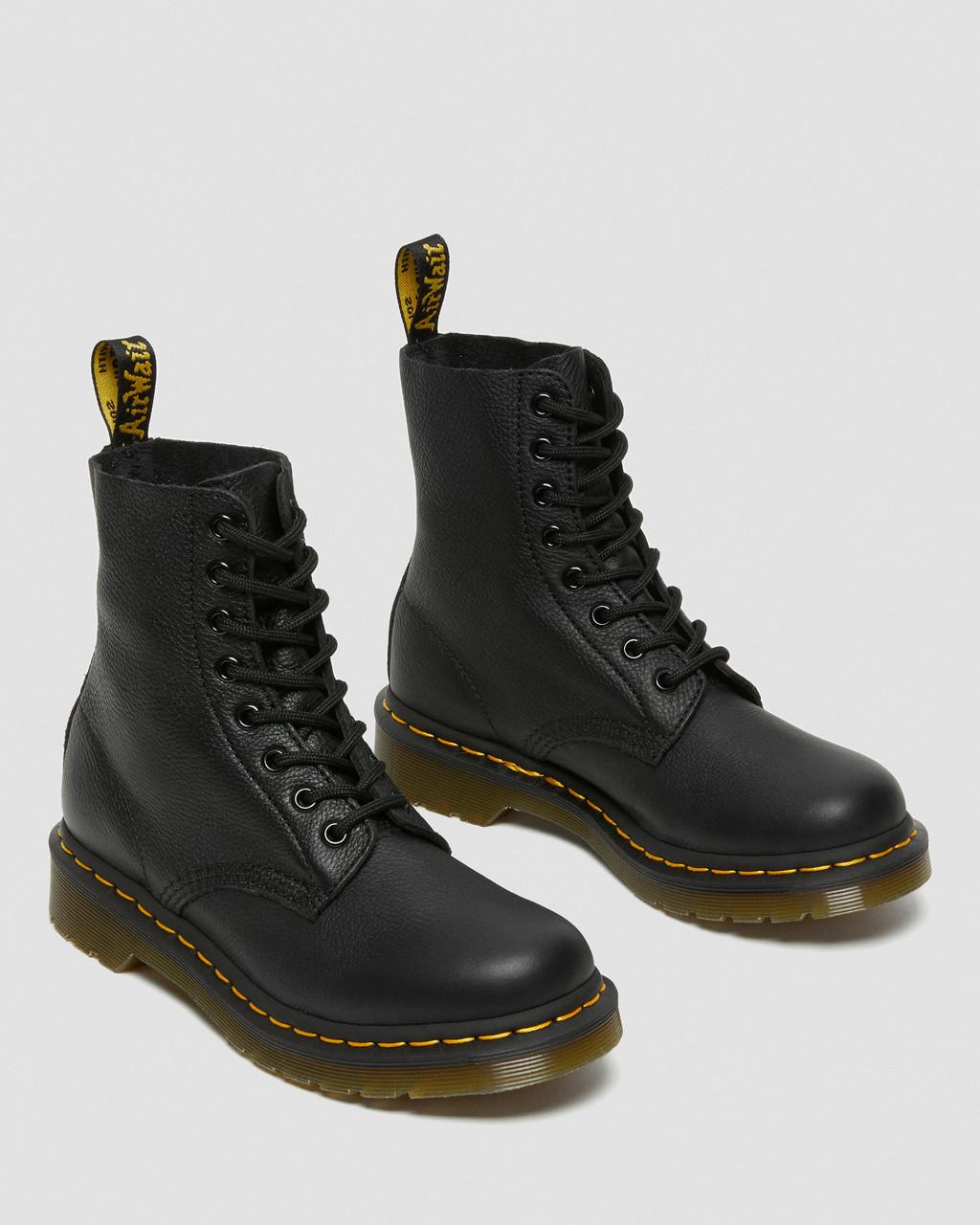 Dámské Boty Dr Martens 1460 Virginia Leather Černé | 33441937