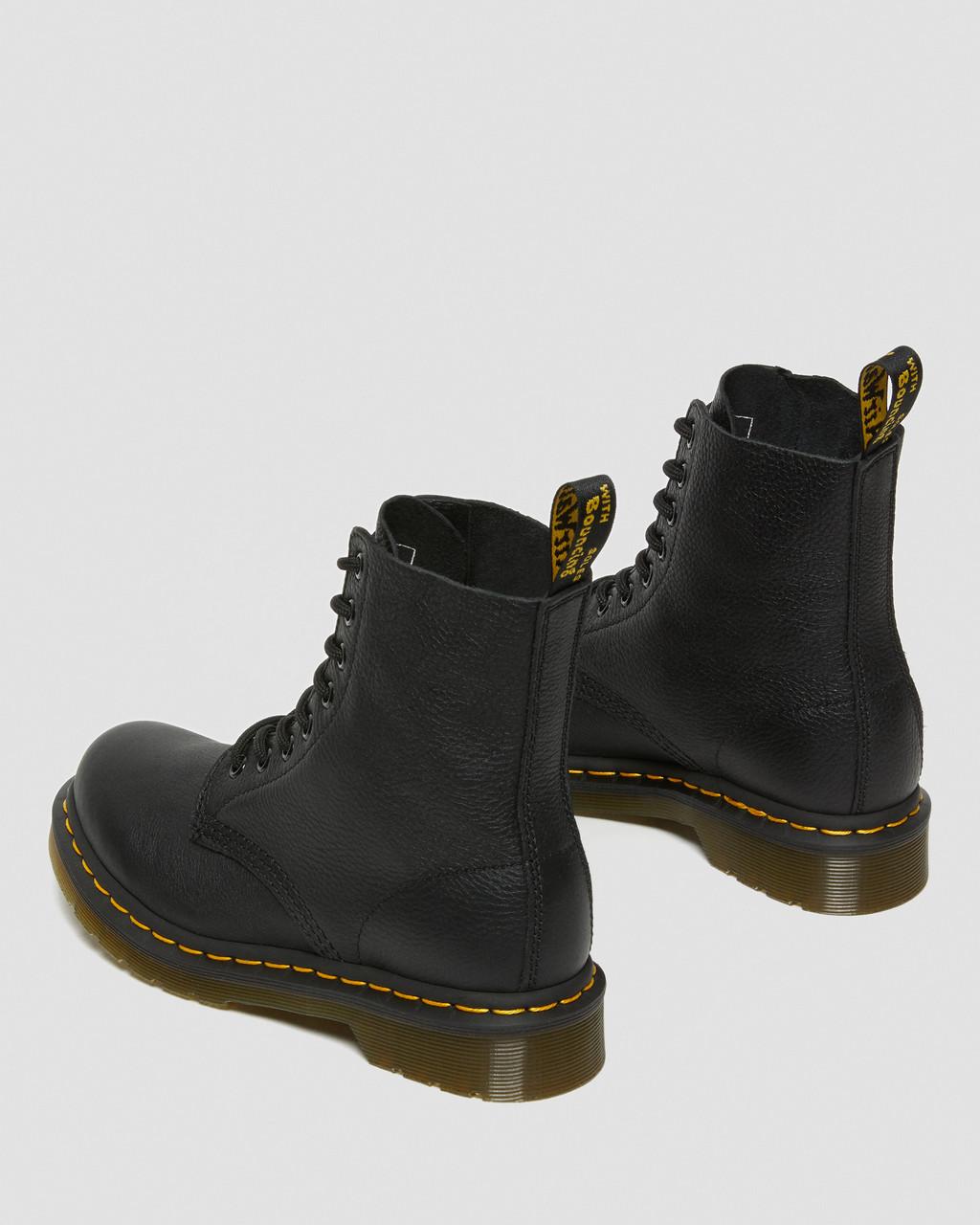 Dámské Boty Dr Martens 1460 Virginia Leather Černé | 33441937