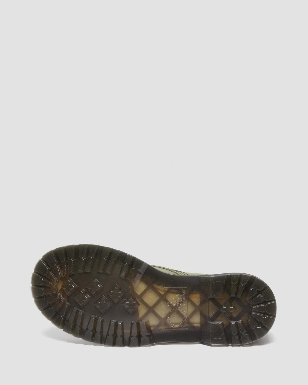 Dámské Boty Dr Martens 1460 Virginia Leather Olivy Zelené | 85665589