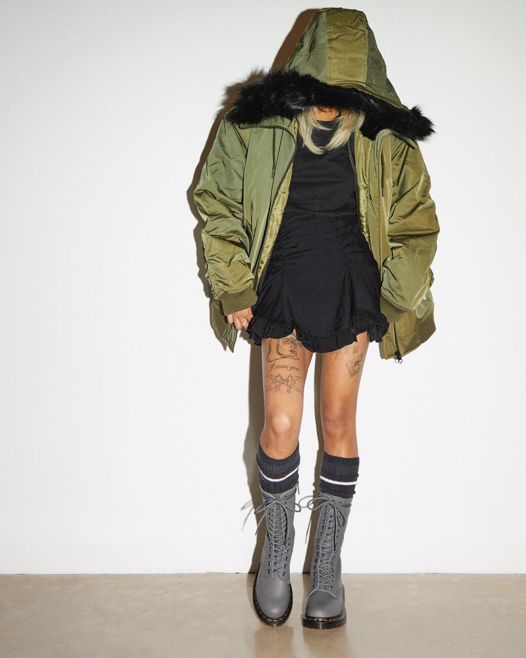 Dámské Boty Dr Martens 1B99 Virginia Leather Mid Calf Šedé | 82857034