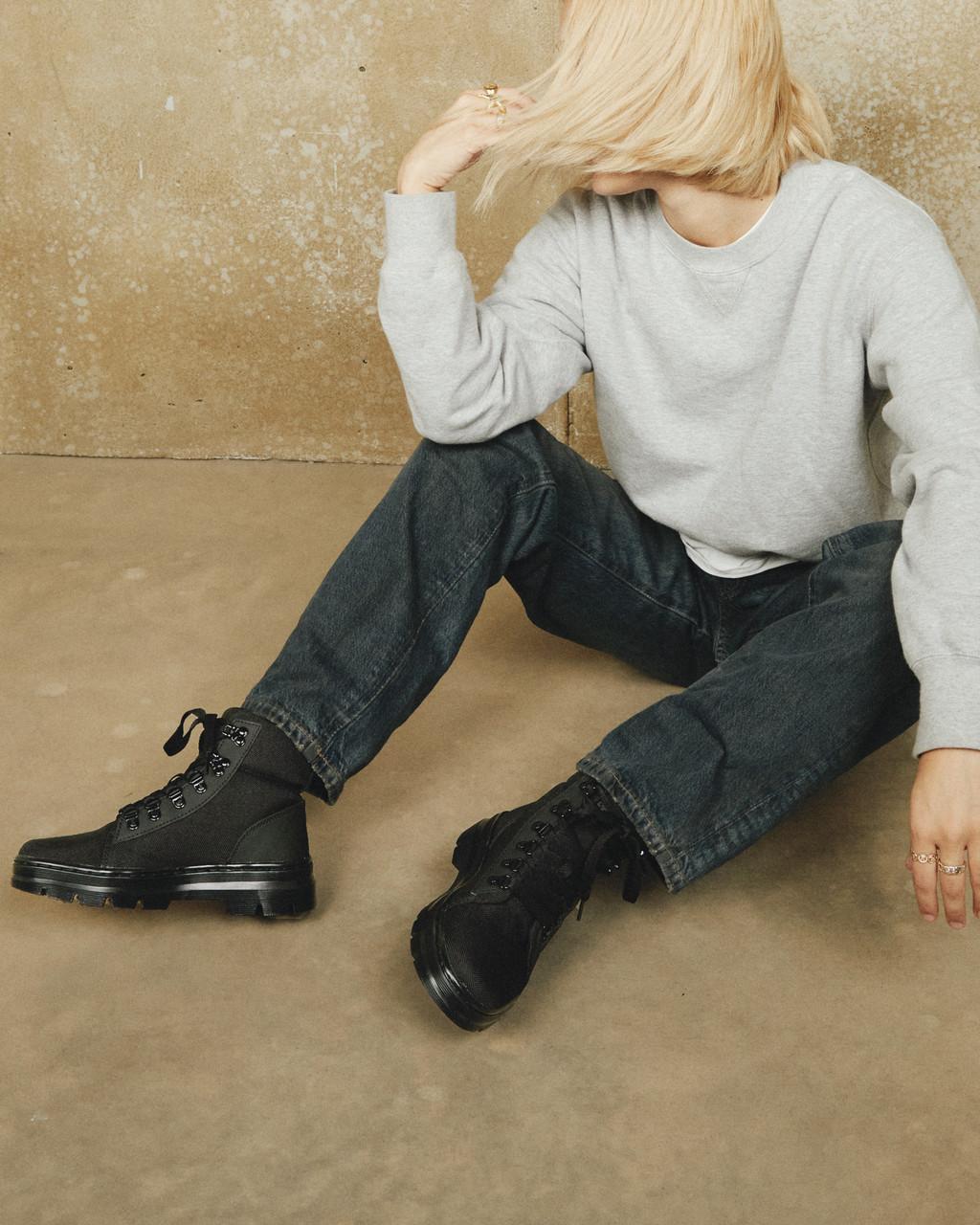 Dámské Boty Dr Martens Combs Poly Casual Černé | 13106593