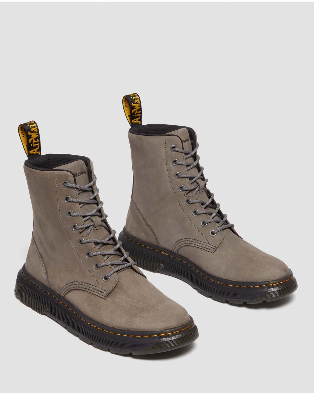 Dámské Boty Dr Martens Crewson Nubuck Leather Everyday Šedé | 23259675