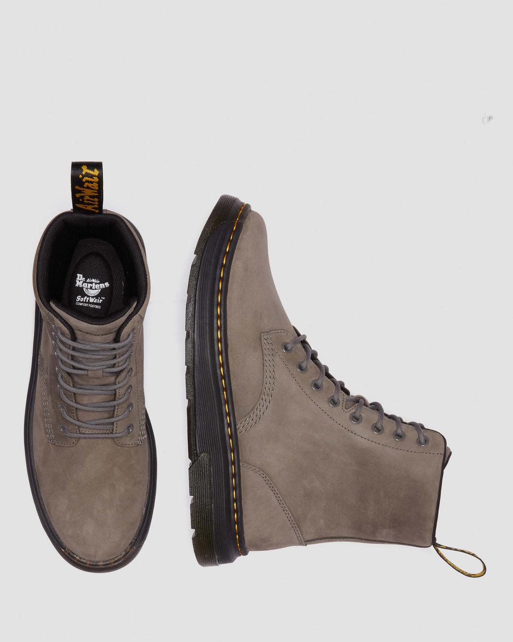 Dámské Boty Dr Martens Crewson Nubuck Leather Everyday Šedé | 23259675