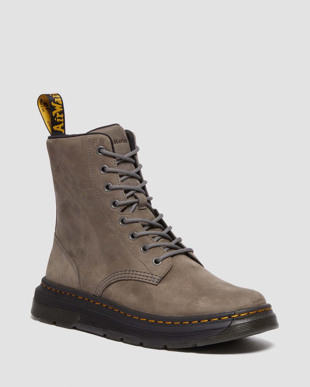 Dámské Boty Dr Martens Crewson Nubuck Leather Everyday Šedé | 23259675
