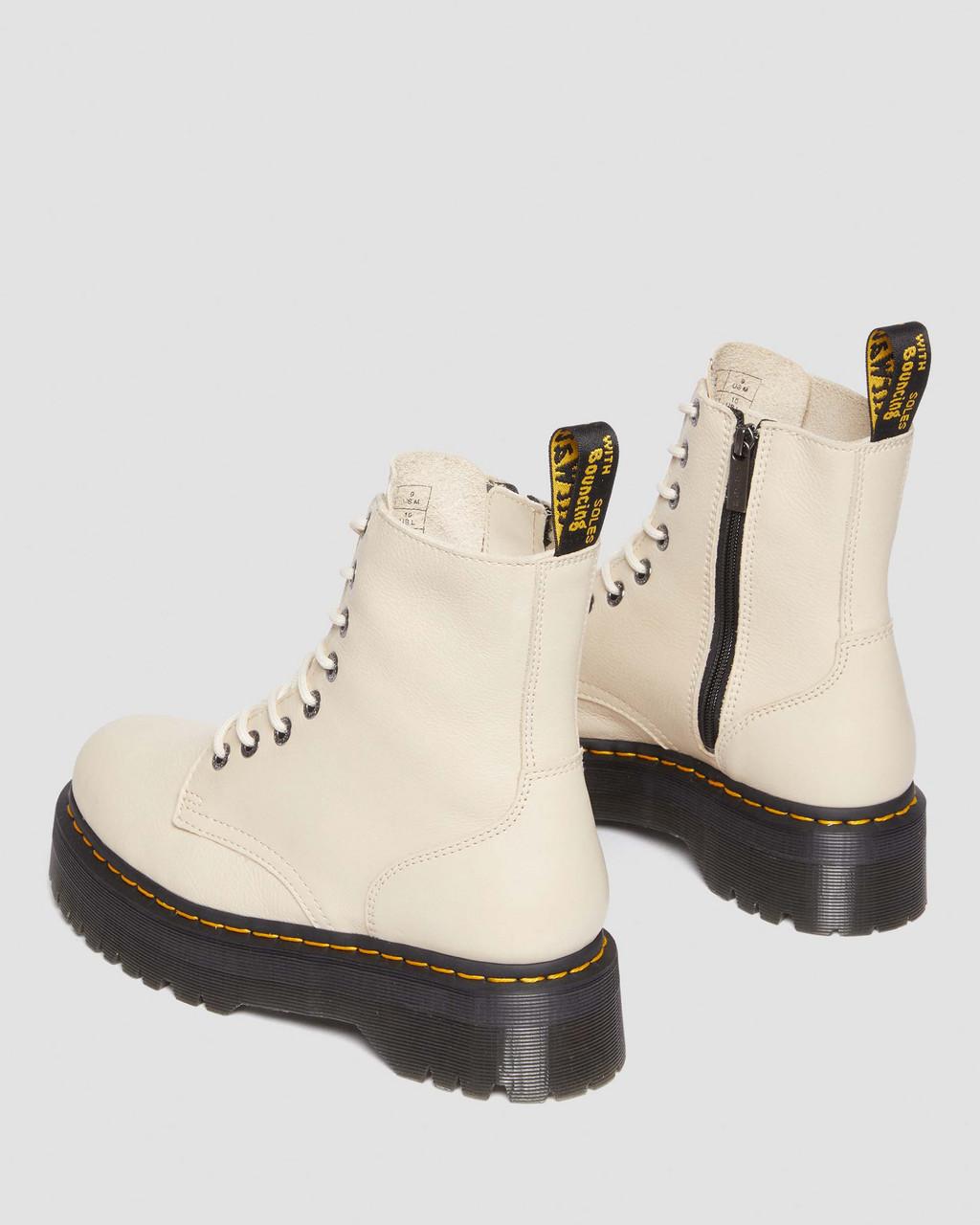 Dámské Boty Dr Martens Jadon III Pisa Leather Platforms Béžový | 76698982