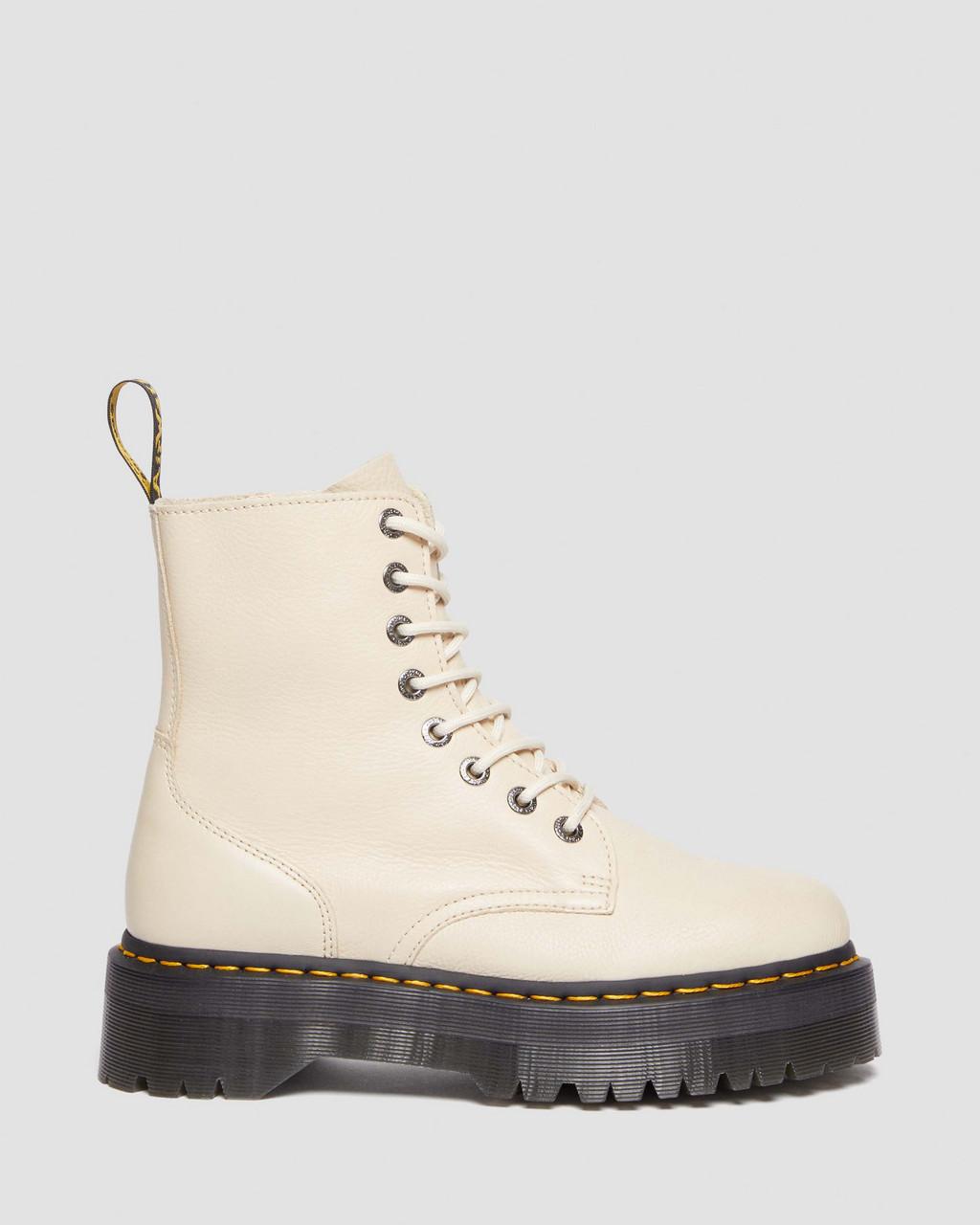 Dámské Boty Dr Martens Jadon III Pisa Leather Platforms Béžový | 76698982