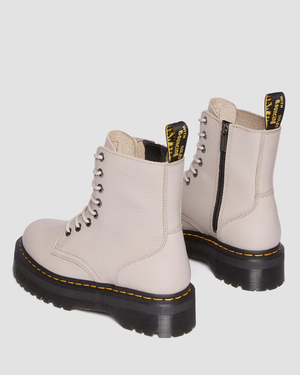 Dámské Boty Dr Martens Jadon III Pisa Leather Platforms Béžový | 84250053