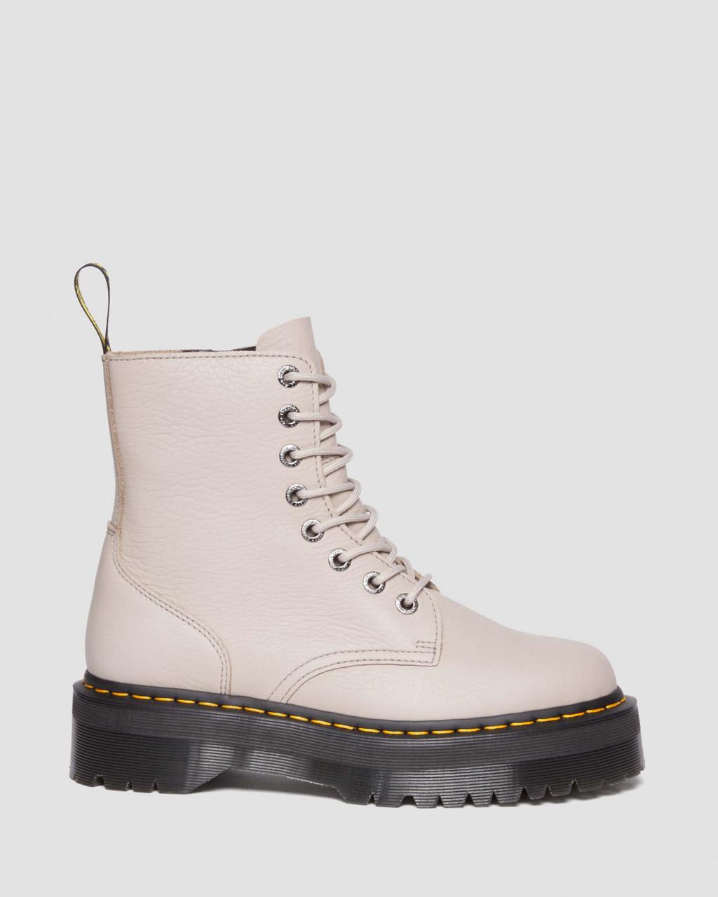 Dámské Boty Dr Martens Jadon III Pisa Leather Platforms Béžový | 84250053