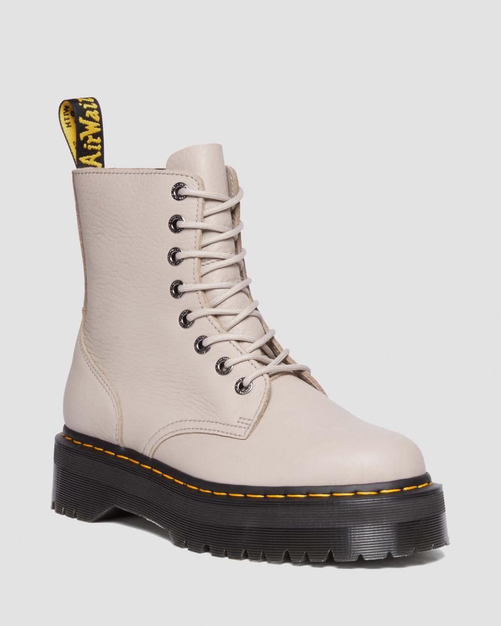 Dámské Boty Dr Martens Jadon III Pisa Leather Platforms Béžový | 84250053