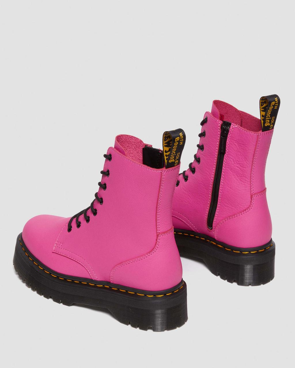 Dámské Boty Dr Martens Jadon III Pisa Leather Platforms Růžové | 57944183