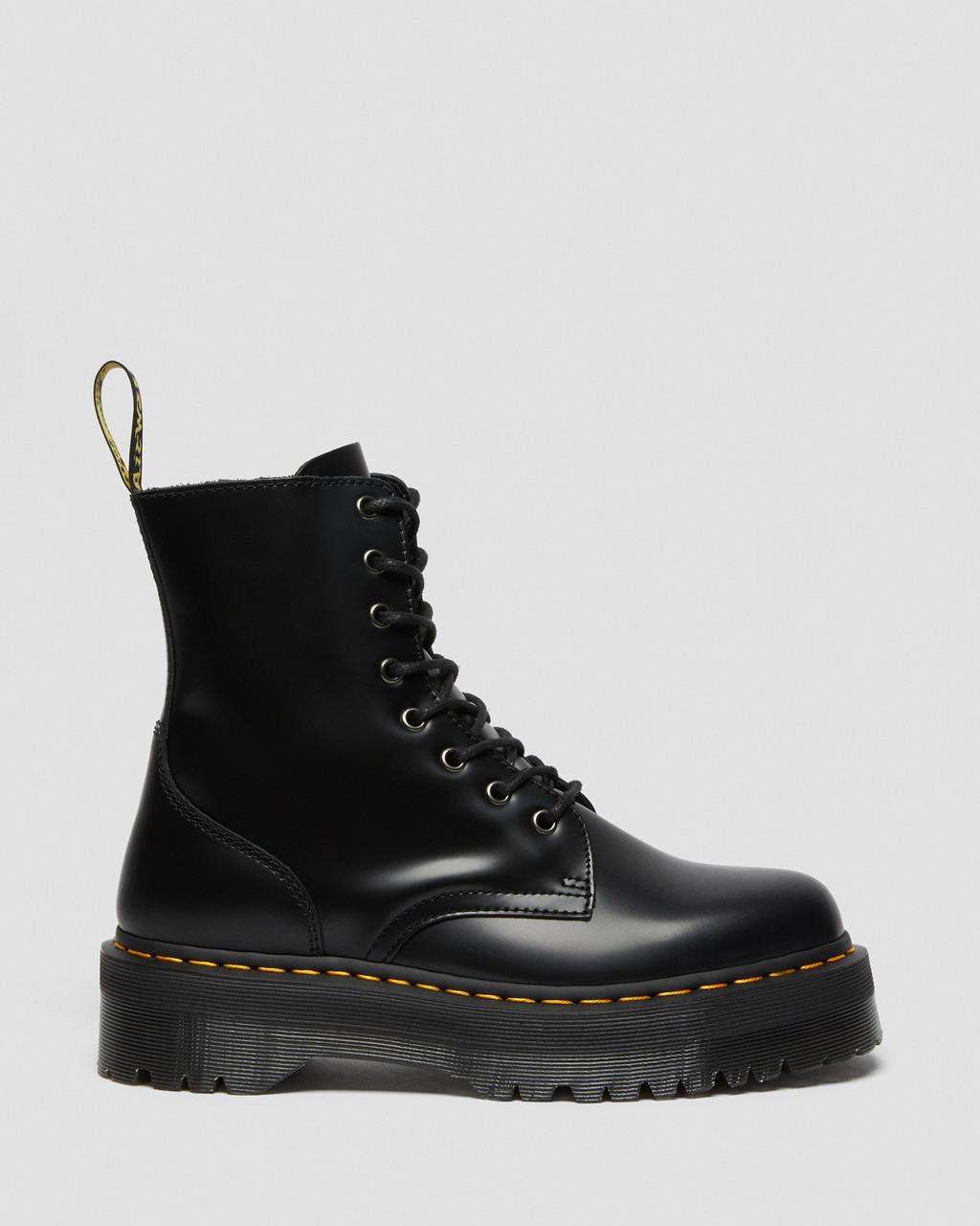 Dámské Boty Dr Martens Jadon Smooth Leather Platforms Černé | 14573945