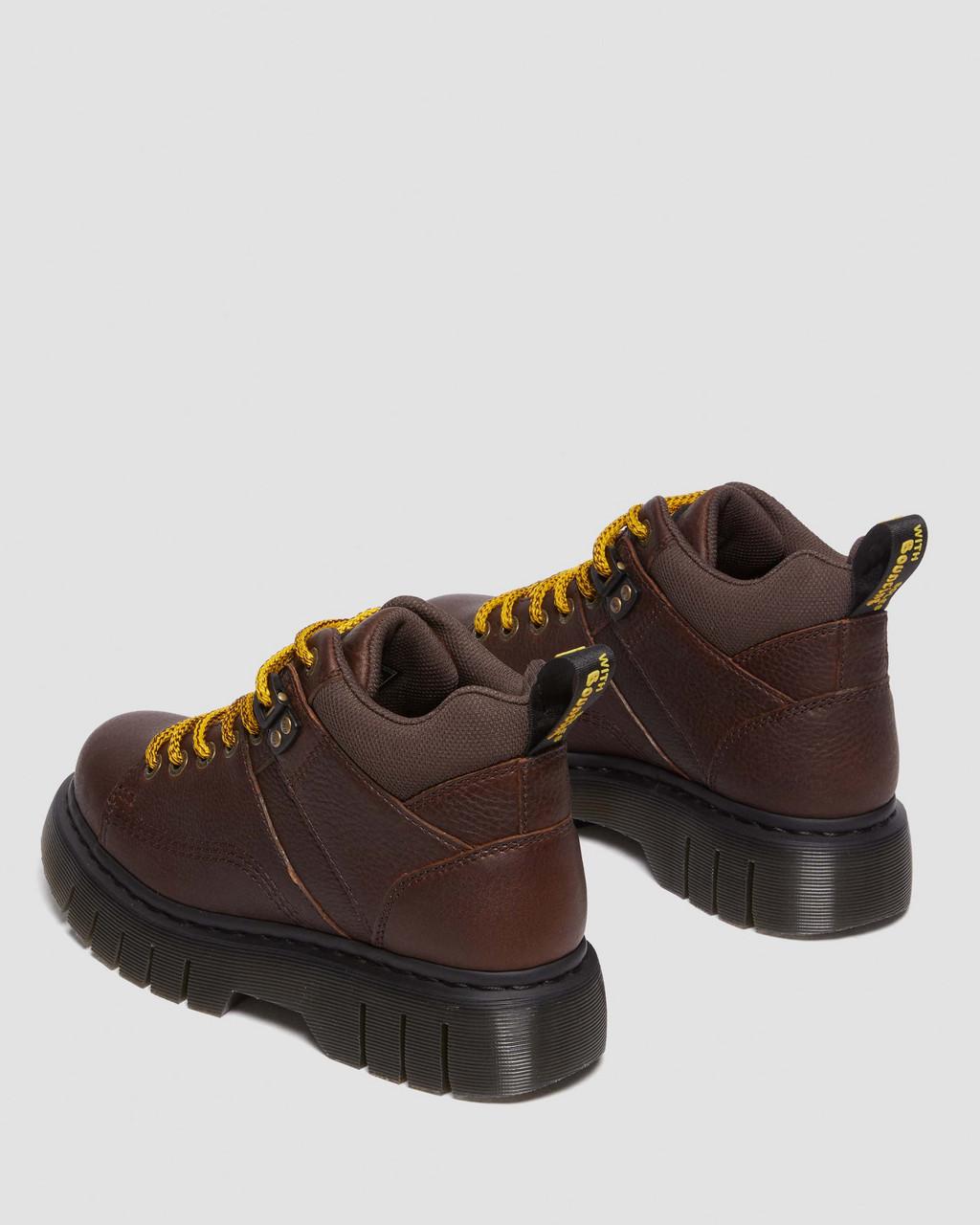 Dámské Boty Dr Martens Woodard Grizzly Leather Low Casual Hnědé | 94118124