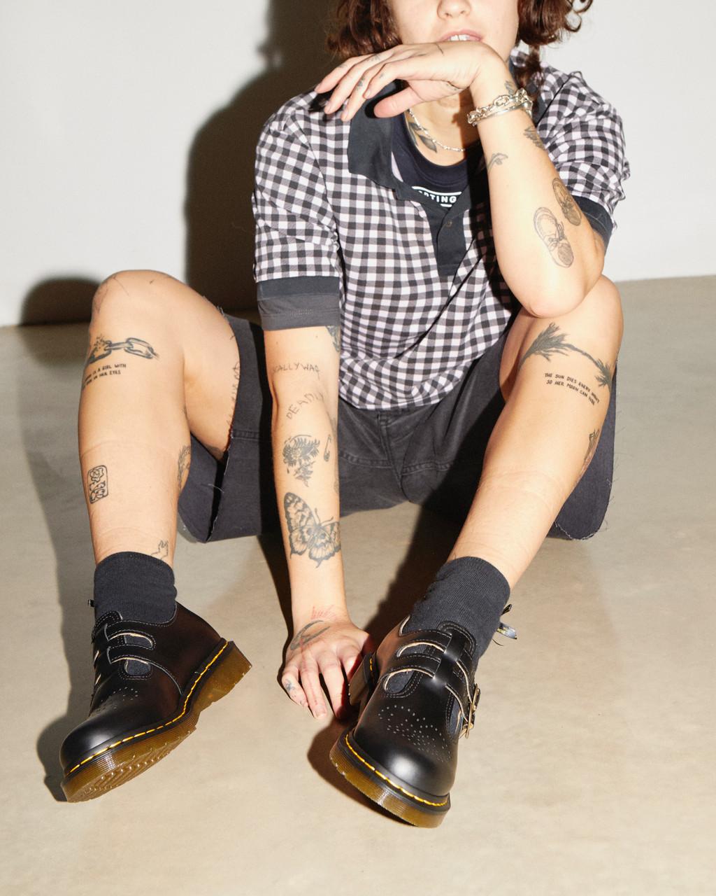 Dámské Boty Mary Jane Dr Martens 8065 Smooth Læder Černé | 35429920