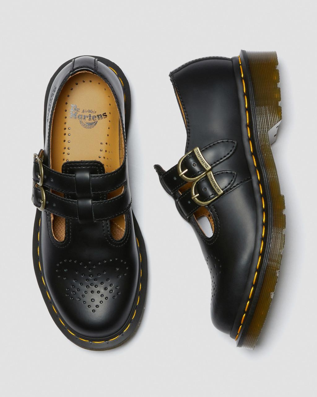 Dámské Boty Mary Jane Dr Martens 8065 Smooth Læder Černé | 35429920