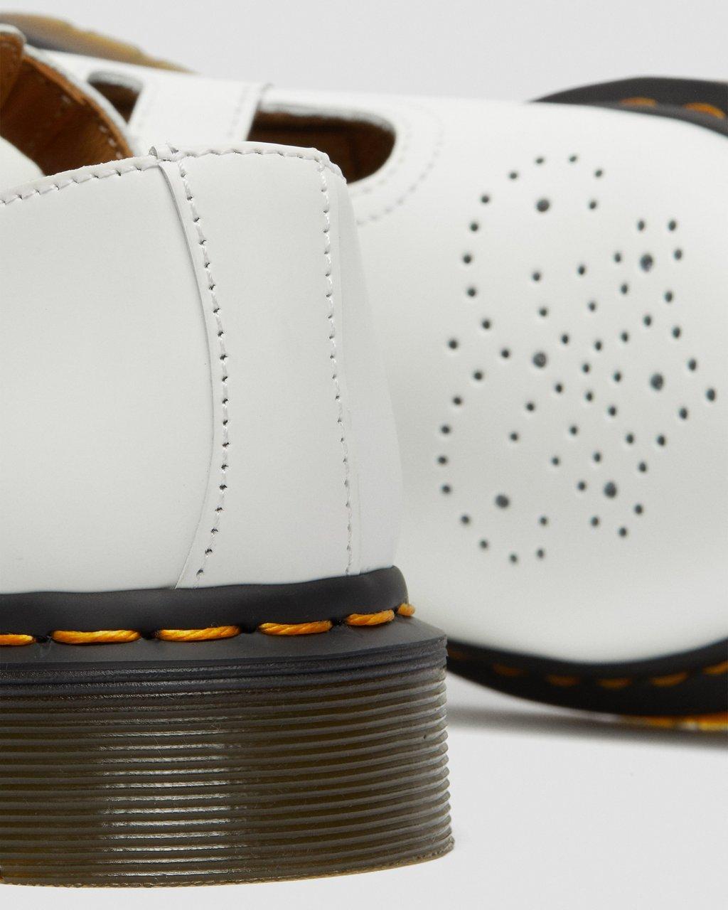 Dámské Boty Mary Jane Dr Martens 8065 Smooth Læder Bílé | 97541071