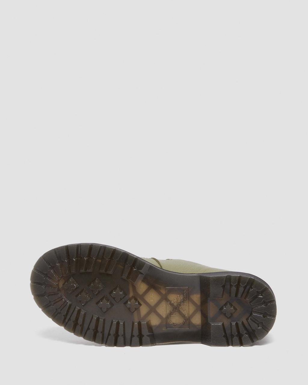 Dámské Boty Mary Jane Dr Martens 8065 Virginia Leather Olivy Zelené | 85900056