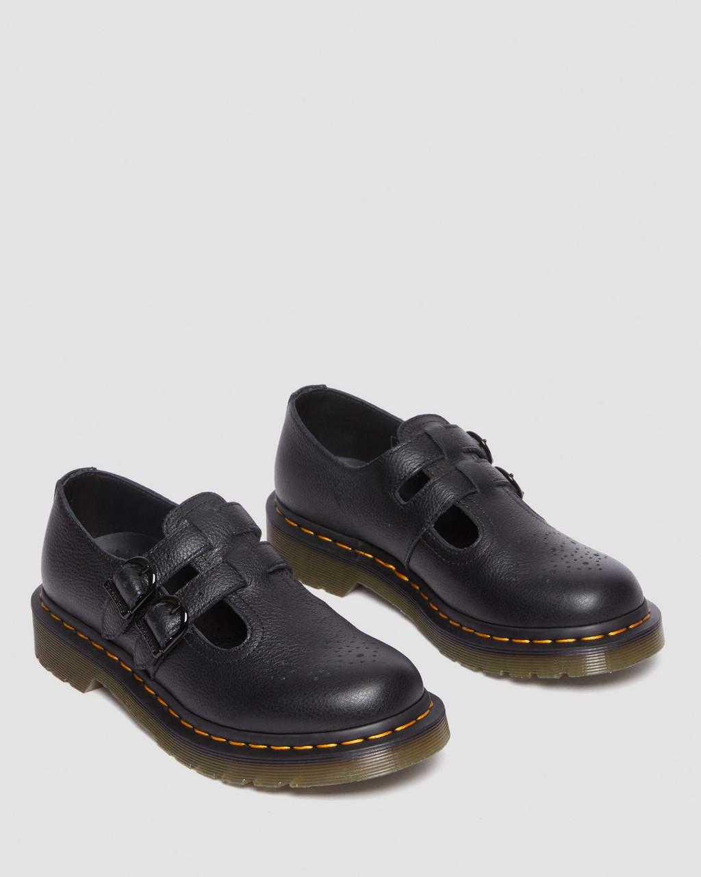 Dámské Boty Mary Jane Dr Martens 8065 Virginia Leather Černé | 76872283