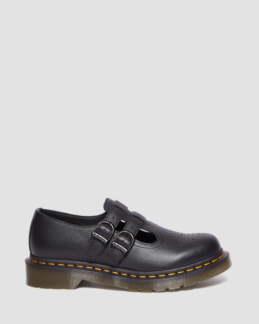 Dámské Boty Mary Jane Dr Martens 8065 Virginia Leather Černé | 76872283