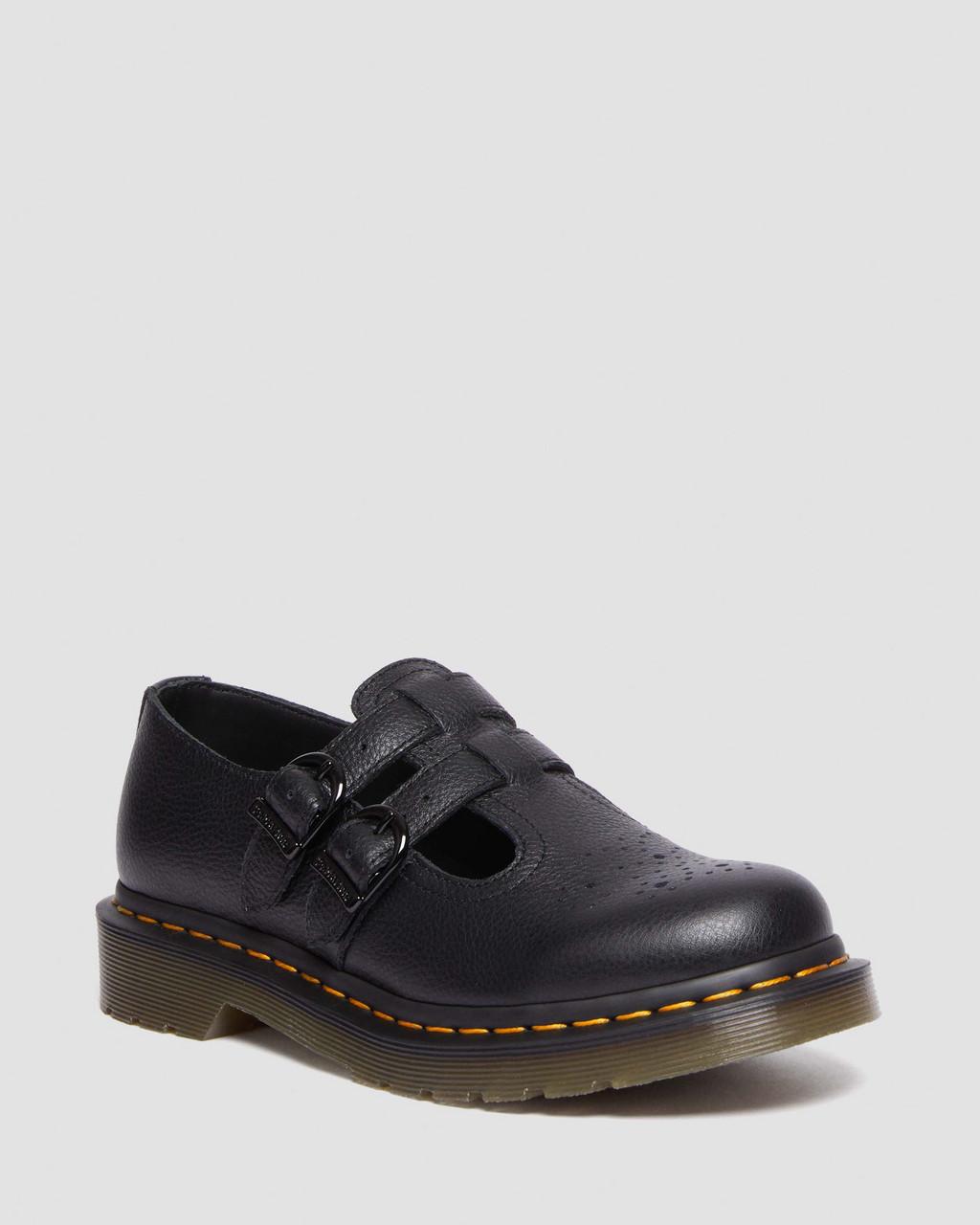 Dámské Boty Mary Jane Dr Martens 8065 Virginia Leather Černé | 76872283