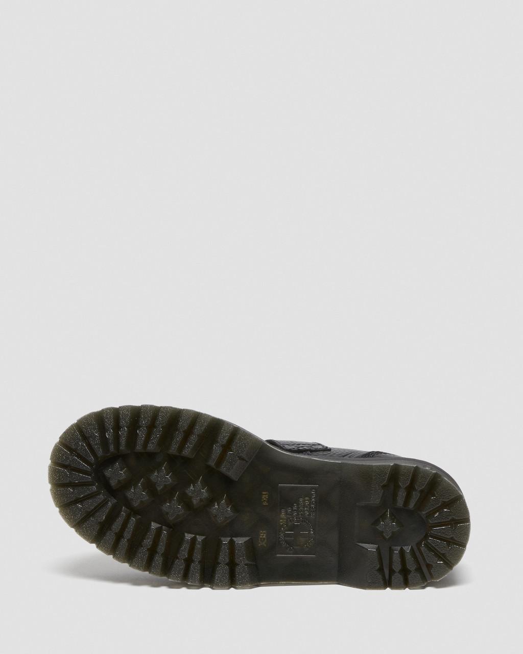 Dámské Boty Na Platformy Dr Martens Addina Flower Buckle Leather Černé | 47664230