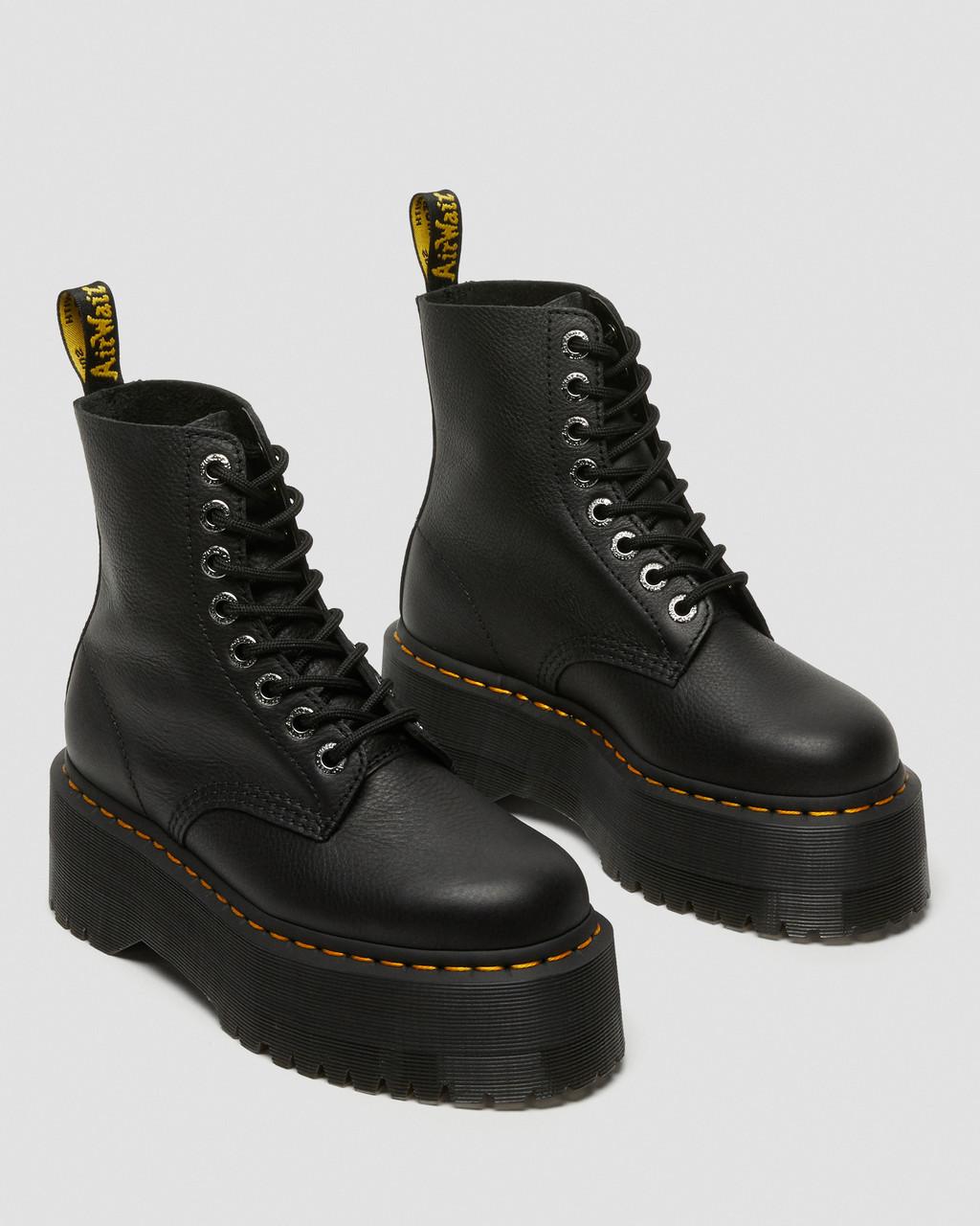 Dámské Boty na Platformy Dr Martens 1460 Max Leather Černé | 56513951