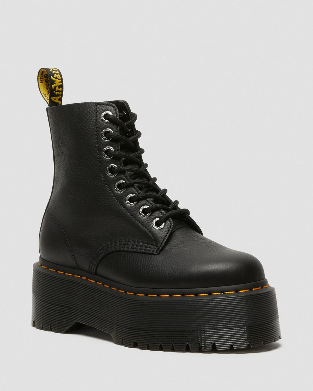 Dámské Boty na Platformy Dr Martens 1460 Max Leather Černé | 56513951
