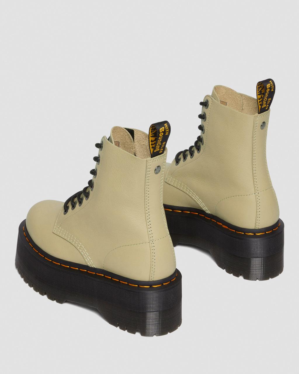 Dámské Boty na Platformy Dr Martens 1460 Max Leather Olivy Zelené | 67249167