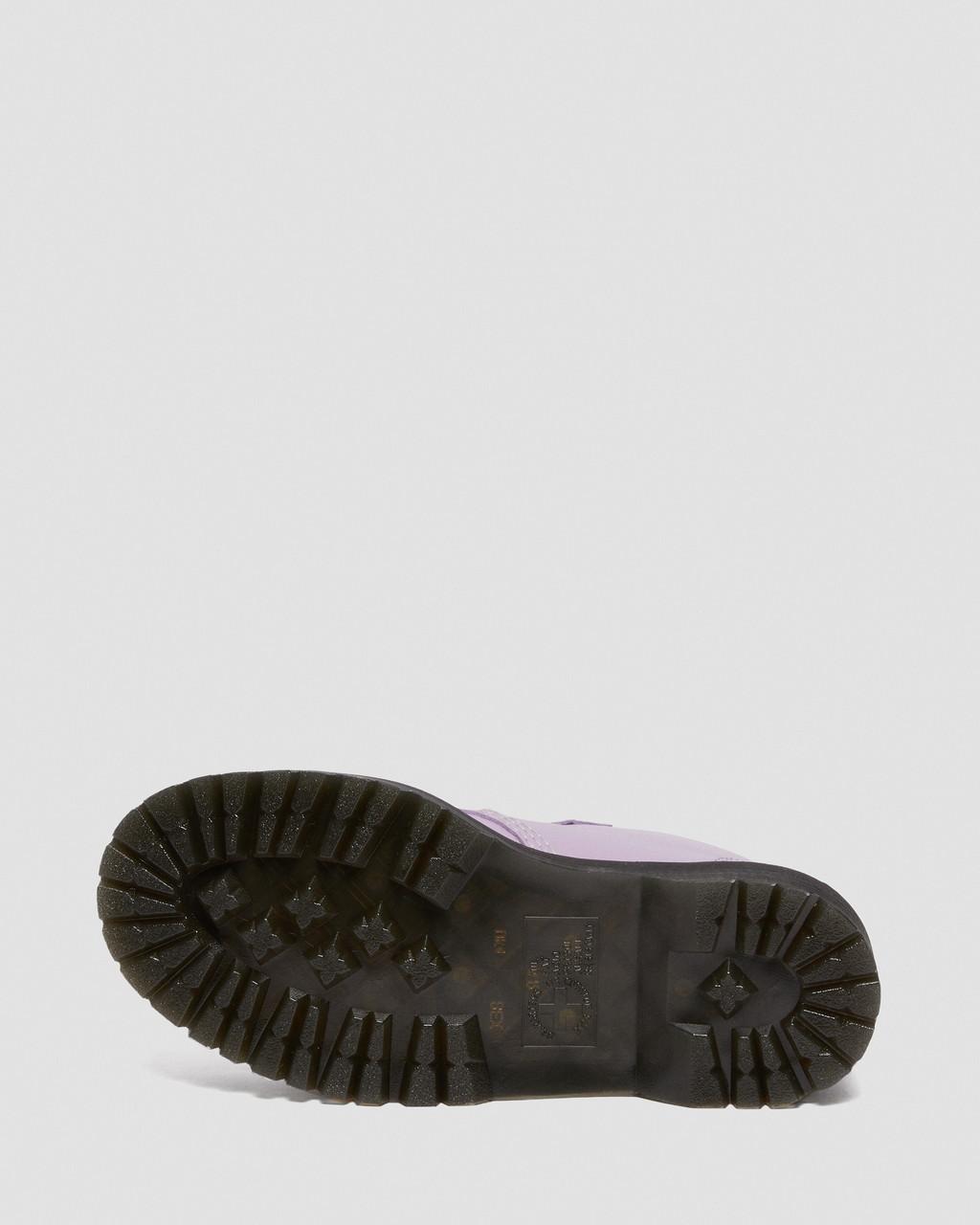 Dámské Boty na Platformy Dr Martens Devon Flower Buckle Leather Fialové | 89641021