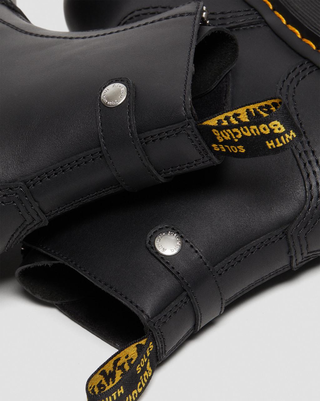 Dámské Boty na Platformy Dr Martens Jetta Zipped Sendal Leather Černé | 17014850