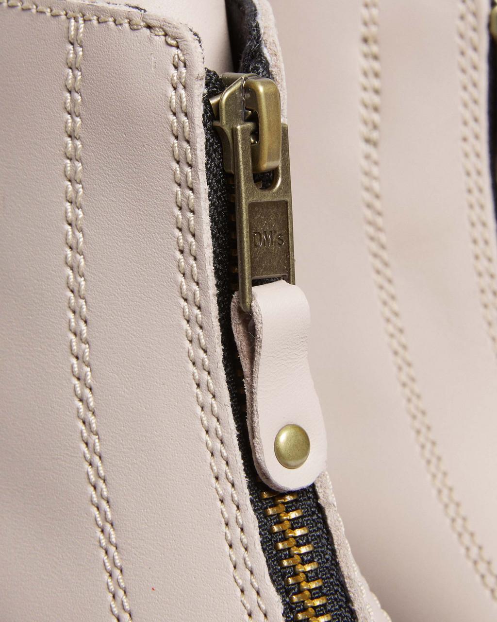 Dámské Boty na Platformy Dr Martens Jetta Zipped Sendal Leather Béžový | 89520795