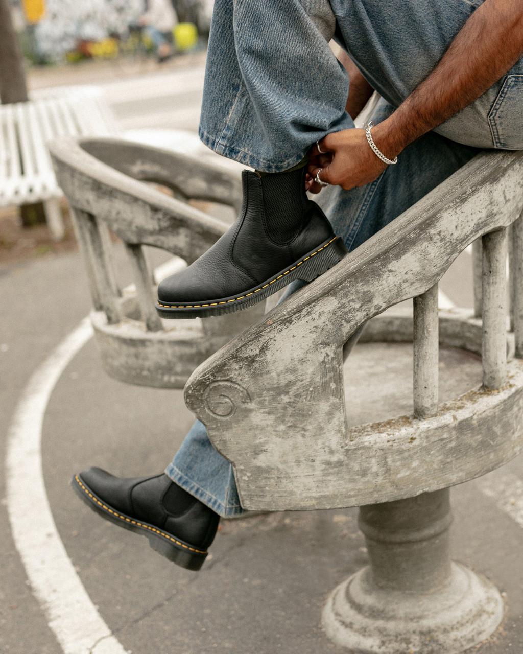 Dámské Chelsea Boty Dr Martens 2976 Ambassador Leather Černé | 21799573